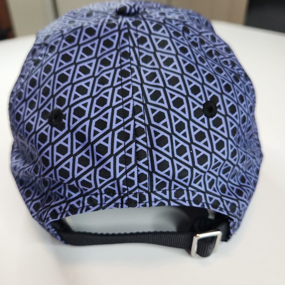 Athleta Hat Geometric Print Blue Purple Black - Picture 4 of 5
